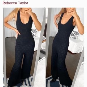Rebecca Taylor 100% merino wool knit jumpsuit NEW WITH TAGS